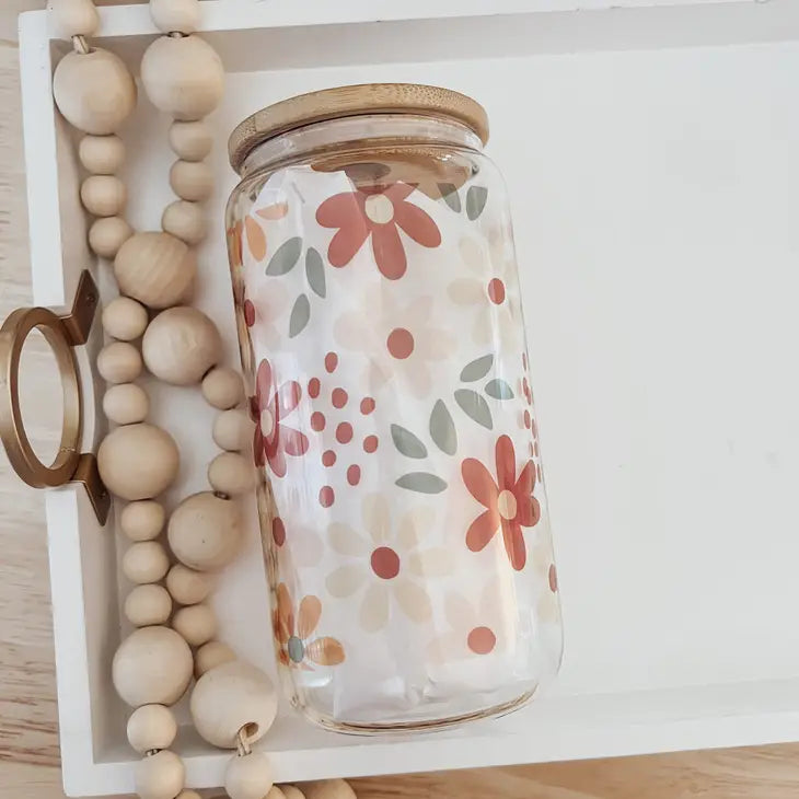 Autumn Meadow Glass Can