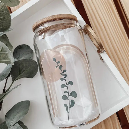 Boho Arch Glass Can